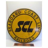 22" seaboard coast line railroad sign