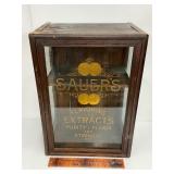 Antique Sauer's extract cabinet