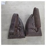 2 Antique Irons