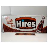 Vintage 30' Hires root beer embossed tin sign