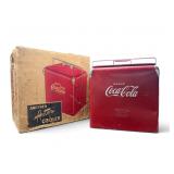 Vintage Coca Cola cooler with original box