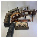 2 Antique Stereoscopes and slides