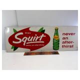 1965 Squirt drink embossed tin sign