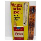 Vintage Winston thermometer tin