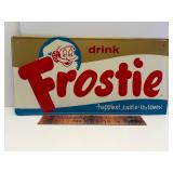 20' vintage Frostie drink embossed tin sign