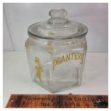 Planters Peanut Jar. Chip in lid