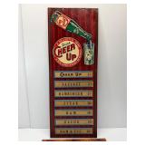 1932 Cheer Up drink tin menu board