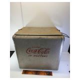 Vintage aluminum Coca Cola cooler