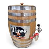 Vintage Hires root beer oak keg