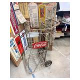 Fishtail coke drink rack on wheels