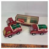 3 Metal Coke Trucks
