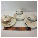 3- 3pc Butter Dishes