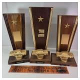 3 Oakboro NC Drag Strip Trophies
