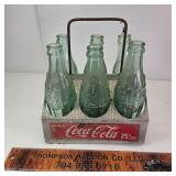 Metal Coke 6 Pack w 6 NC Bottles
