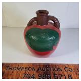 Painted White House Vinegar Bottle