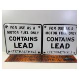 2 gas pump plates