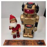 Tin Toy Santa Made in Japan & 1984 Magic Mike 2