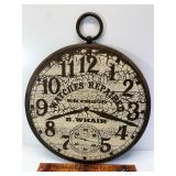 Wood watch repair sign