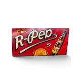 1930s/1940s R-Pep Soda embossed tin litho sign