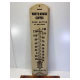 21" antique White House coffee wood thermometer