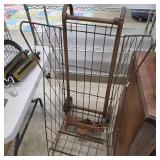 Vintage Rolling Metal Cart