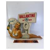 1949 Ballantine beer cardboard standup