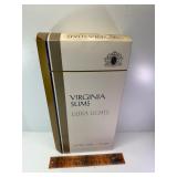 Large virgins slim advertising cigarette pack
