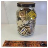 Jar Full of Match Books