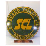22" seaboard coast line railroad sign