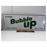 30' vintage bubble up embossed tin sign