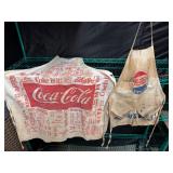 Vintage coke and Pepsi aprons