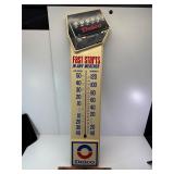 35' Vintage Delco battery thermometer plastic