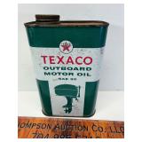 Texaco outboard motor oil can