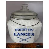Insist on Lance 8-sided glass jar