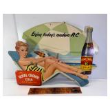 Early RC cola cardboard standup