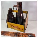 Wooden Coke Holder. 3 Bottles