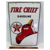 1963 Texaco fire chief sign 18'x12'
