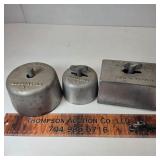 3 Aluminum Burlington NC Butter Molds
