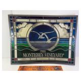 Monterey vineyards plastic sign