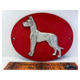 Great Dane aluminum sign