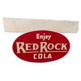 Vintage Red Rock Cola double sided metal sign
