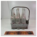 Metal Pepsi 6 Pack Holder w Bottles