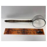Glass ladle with wood handle
