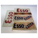 Glass esso plates
