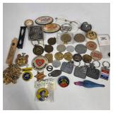 Coins, Key Chains, Toys