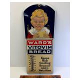 MINT 1915 WARDS BREAD PORCELAIN THERMOMETER
