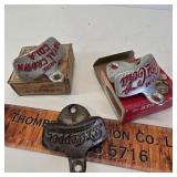 3 Vintage Bottle Openers