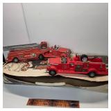 The Chief. 2 fire trucks w box