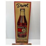 1936 Nichol Kola tin embossed sign