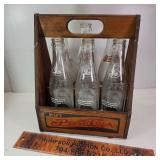 Wood Pepsi 6 pack w 6 bottles